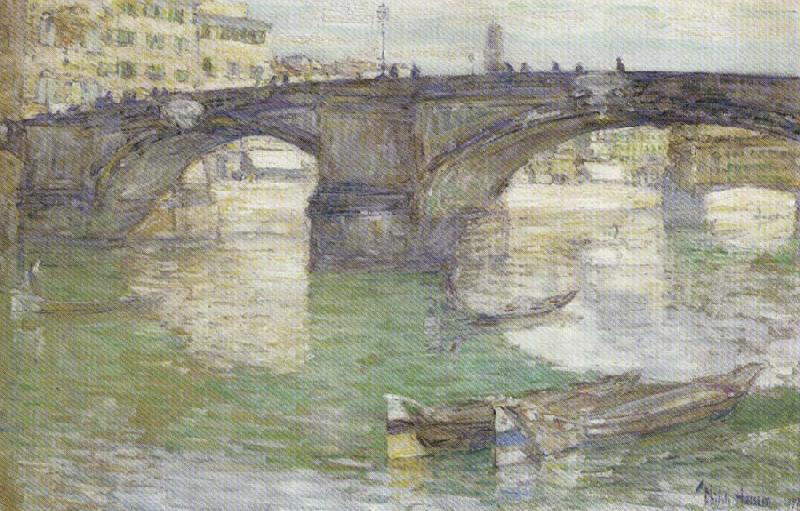 Childe Hassam Ponte Santa Trinita,Florence oil painting image